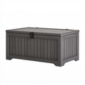 Aufbewahrungsbox 120 x 60 x 60 cm Kunststoff Anthrazit mit Deckel für Außenbereiche
