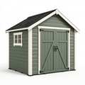Gartenhaus 200 x 150 x 210 cm aus Holz in Grün mit Doppeltür im Landhausstil