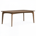 Esstisch 160 x 90 x 75 cm Holz Braun - Rechteckiger Tisch im modernen Stil