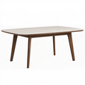 Esstisch 160 x 90 x 75 cm Holzwerkstoff Beige Braun - rechteckig skandinavisch